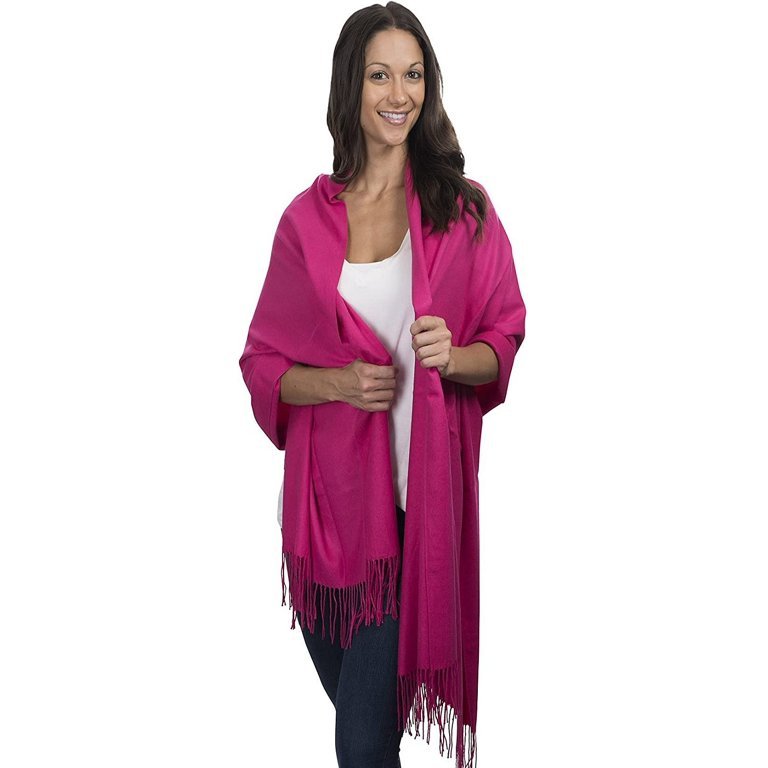 Cashmere & Class Large Soft Cozy Cashmere Pashmina Woven Scarf Wrap Womans... - Picture 22 of 25