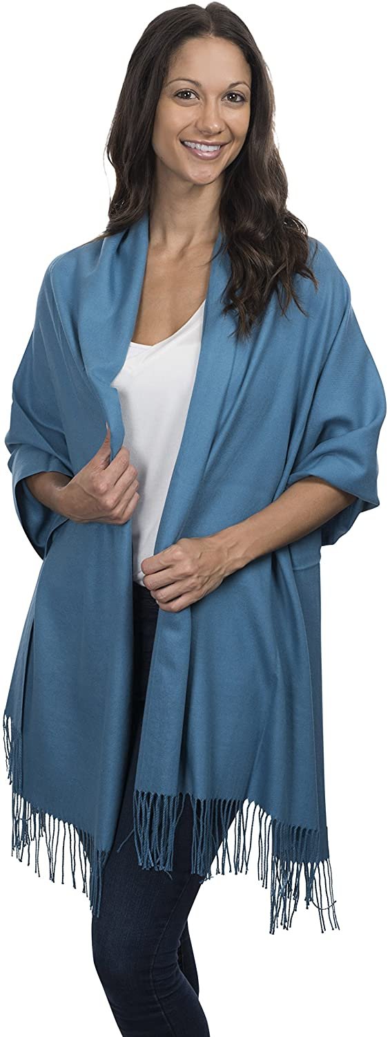 Cashmere & Class Large Soft Cozy Cashmere Pashmina Woven Scarf Wrap Womans... - Picture 16 of 25