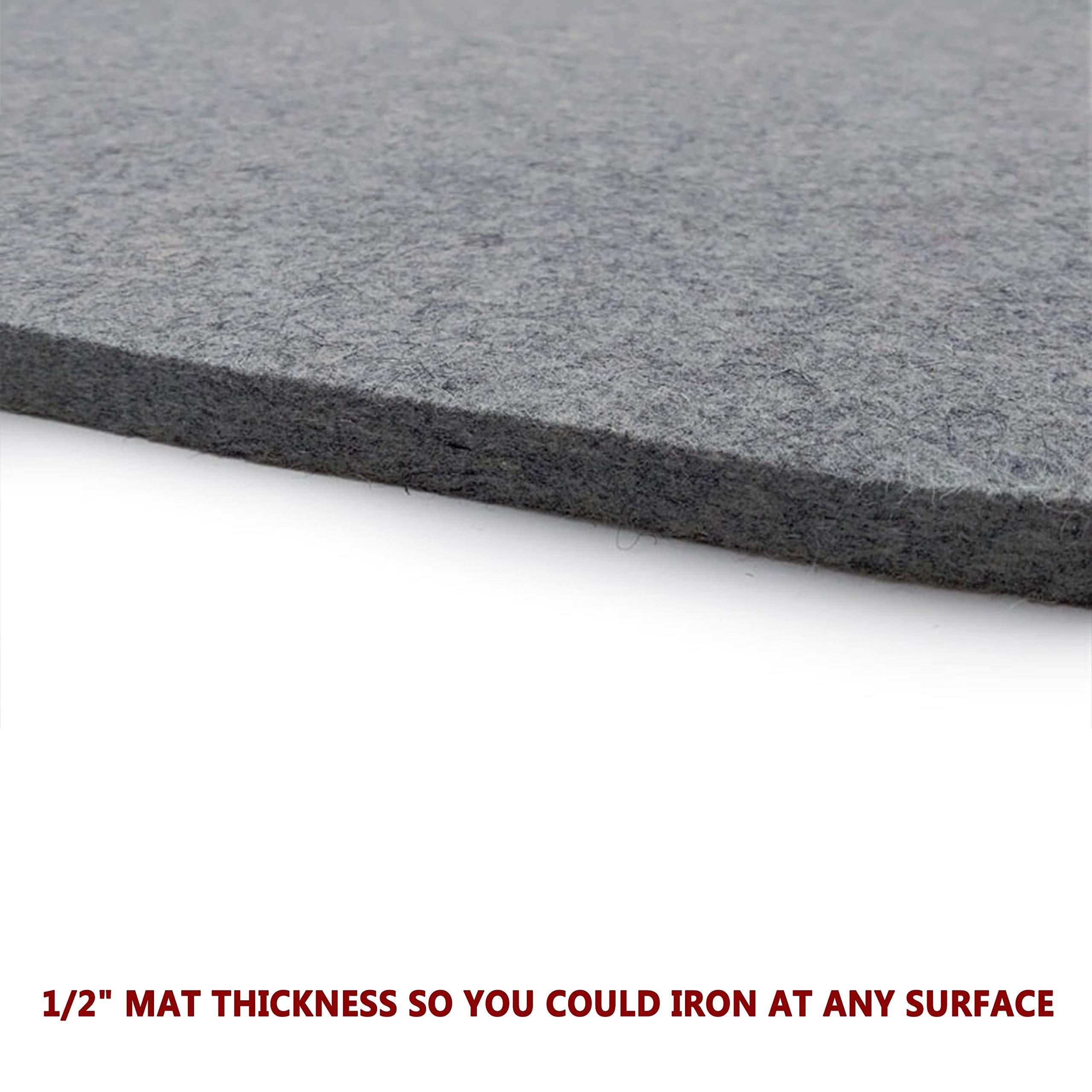 Wool Ironing Mat-Pad Made with 100% New Zealand Wool Pressing Pad -5 Sizes - Picture 5 of 37