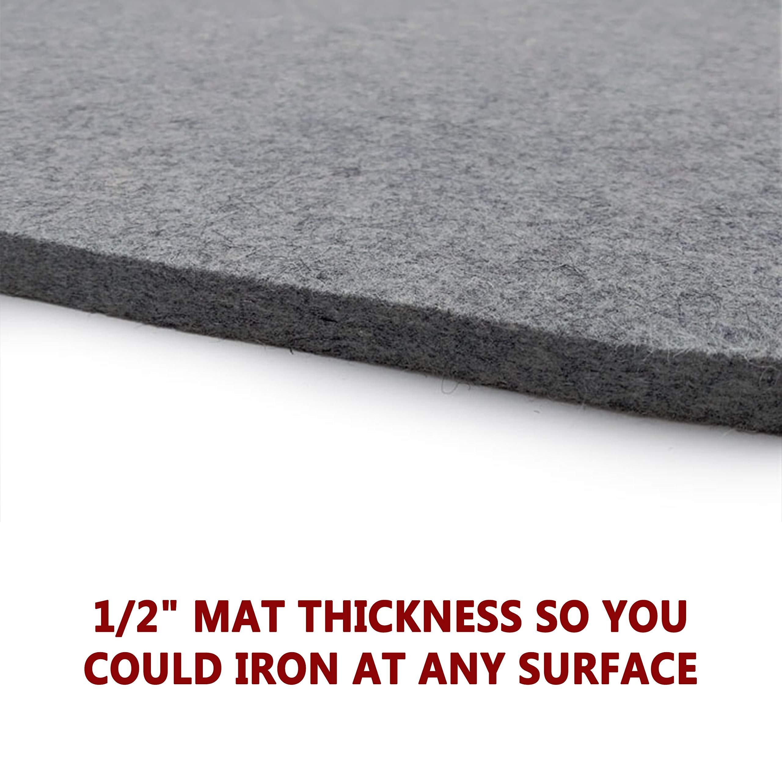 Wool Ironing Mat-Pad Made with 100% New Zealand Wool Pressing Pad -5 Sizes - Picture 8 of 37
