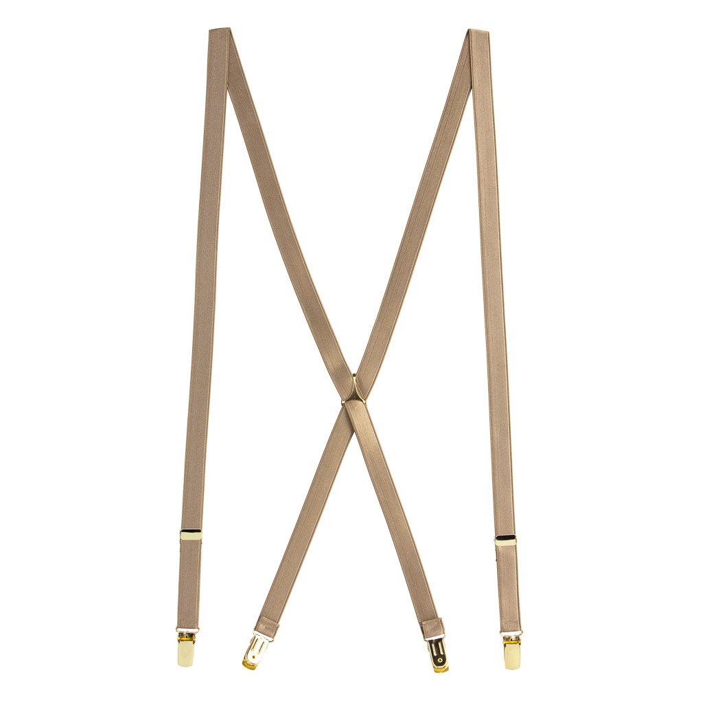 SuspenderStore Skinny Satin Suspenders - 3/4" Wide Elastic - CLIP - 2 Sizes - Picture 7 of 11