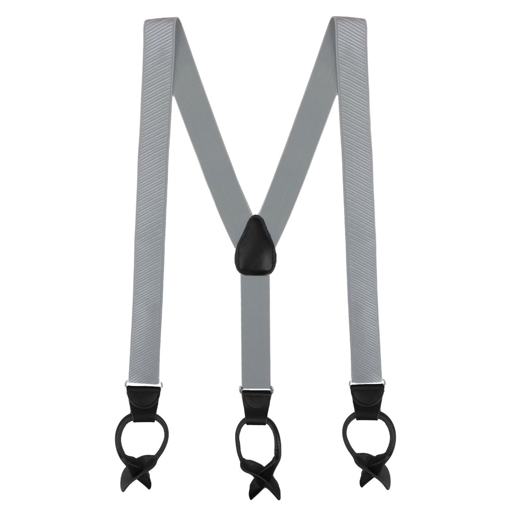 SuspenderStore French Satin Twill Suspenders - BUTTON - 6 Colors & 2 Sizes - Picture 8 of 11