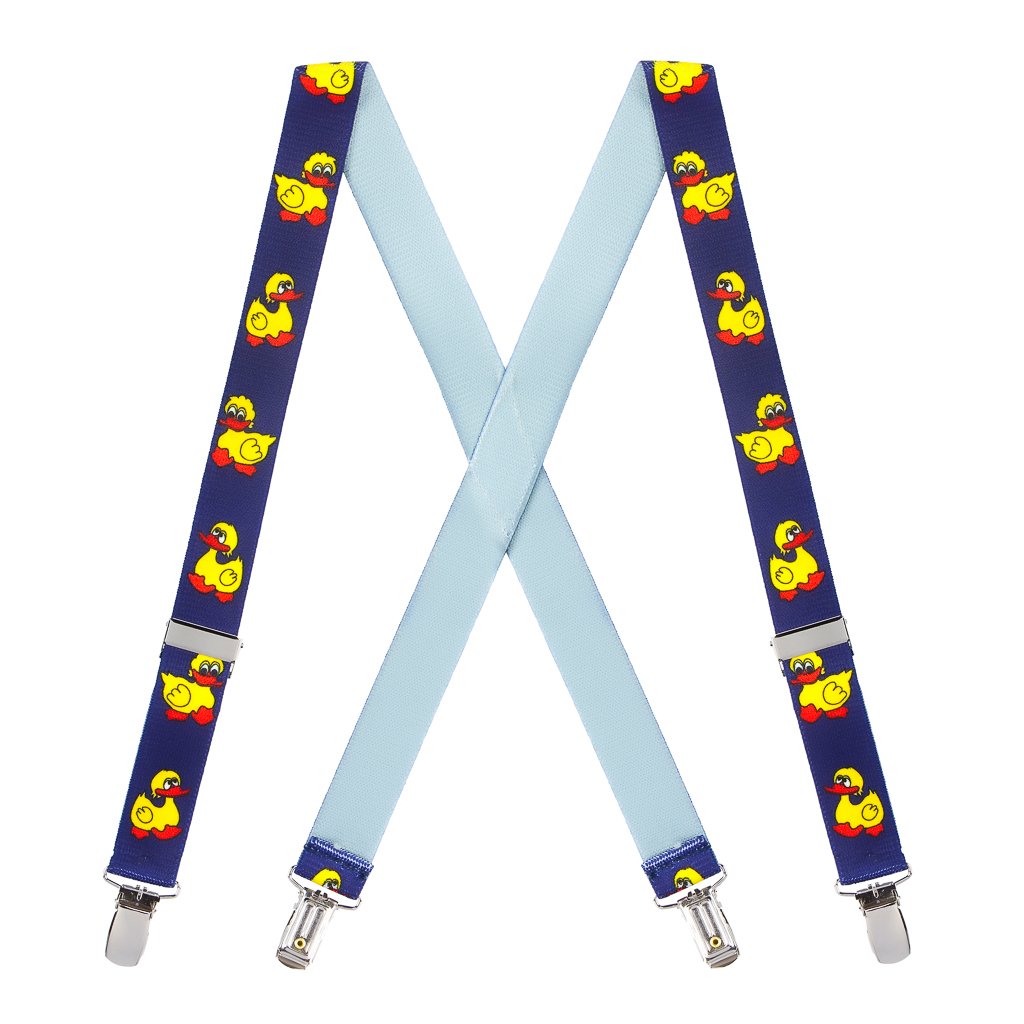 SuspenderStore Kids' Duckies Suspenders - 1-Inch Wide Elastic - CLIP - 2 Colors - Picture 5 of 6