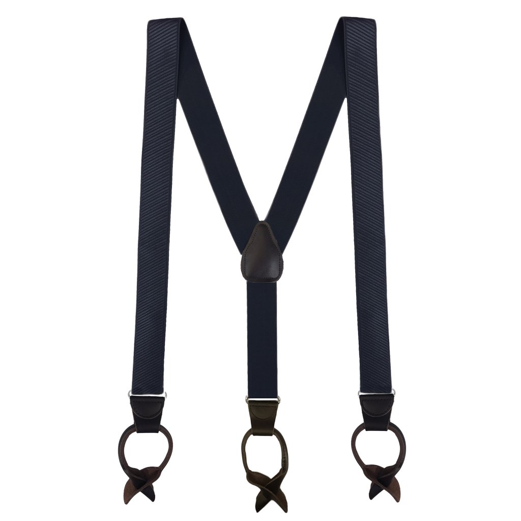 SuspenderStore French Satin Twill Suspenders - BUTTON - 6 Colors & 2 Sizes - Picture 9 of 11
