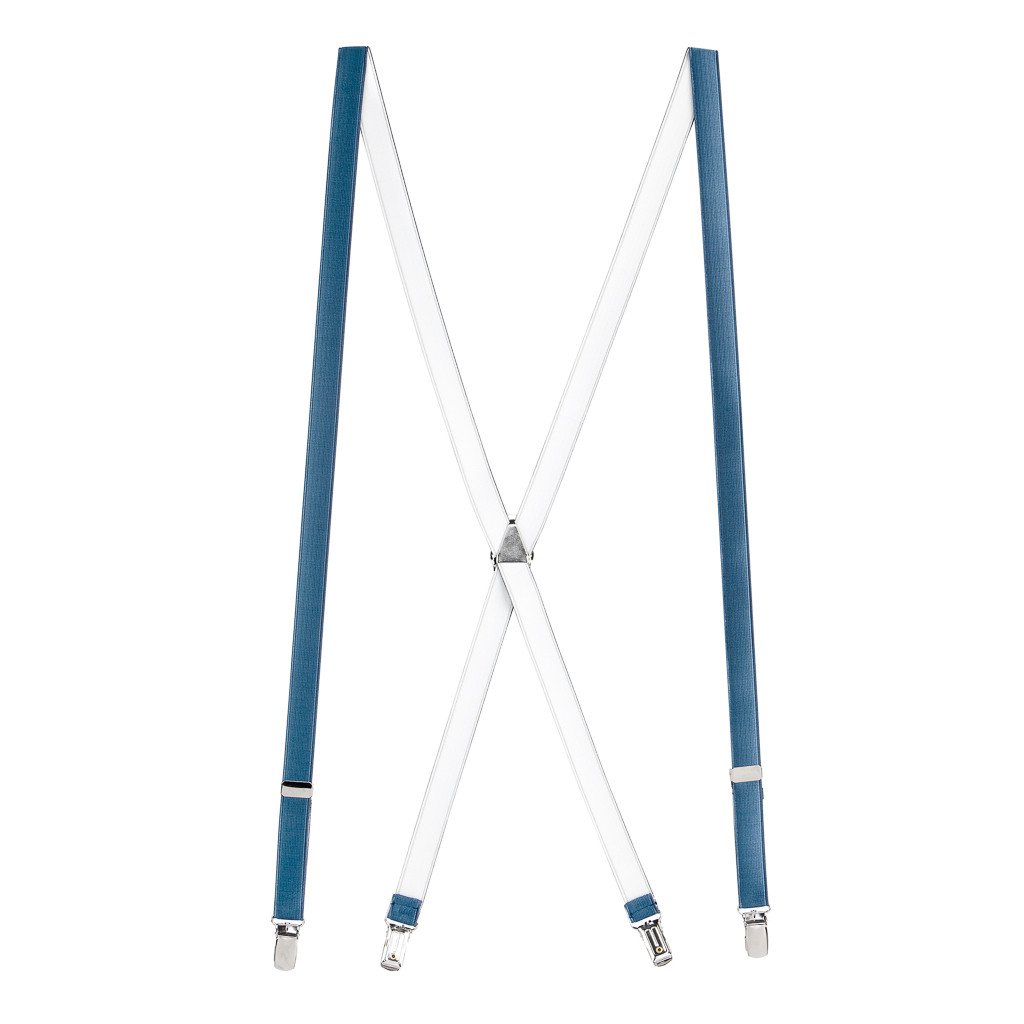 SuspenderStore Skinny Satin Suspenders - 3/4" Wide Elastic - CLIP - 2 Sizes - Picture 10 of 11