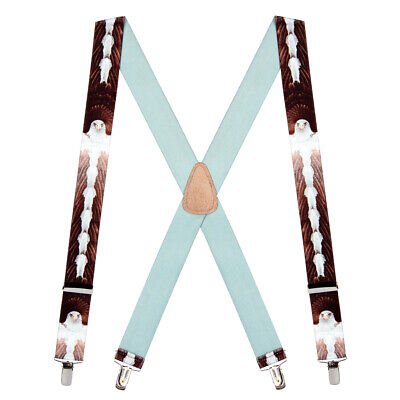 SuspenderStore TURKEY Suspenders - 1.5-Inch Wide Elastic - CLIP - 3 Sizes