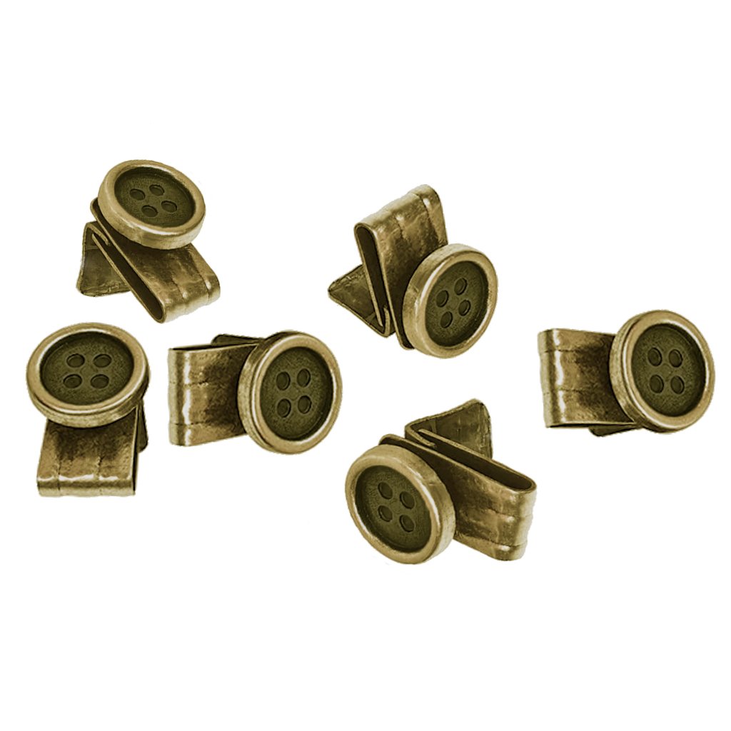 SuspenderStore No-Sew EZ-Buttons (movable) - Set of Six (6) - 3 Colors - Picture 2 of 4