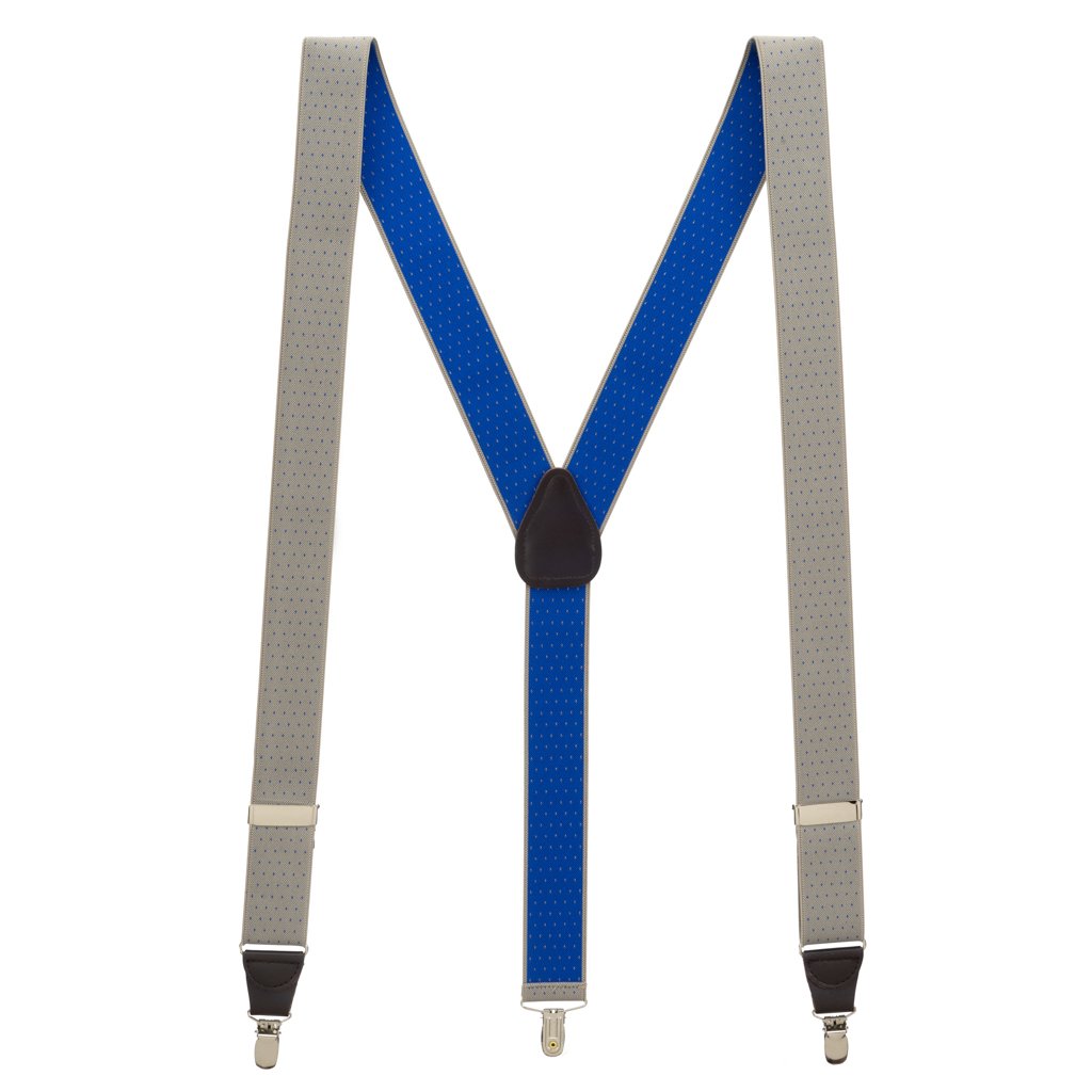 SuspenderStore Woven Pin Dot Suspenders - 1.38" Wide Elastic - CLIP - 2 Sizes - Picture 10 of 10