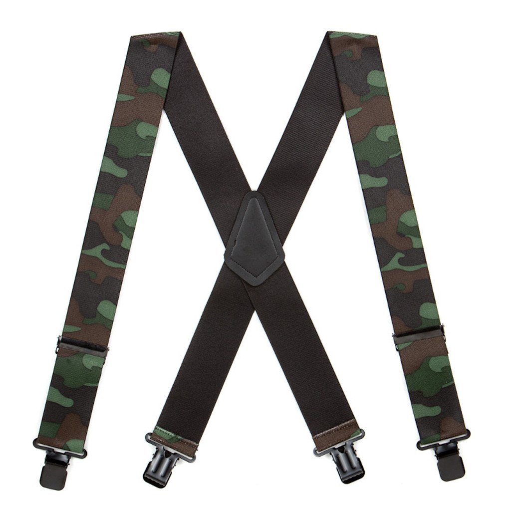 SuspenderStore Camo Suspenders- 2-In Wide Elastic - CLIP - 6 Patterns & 3 Sizes - Picture 10 of 10