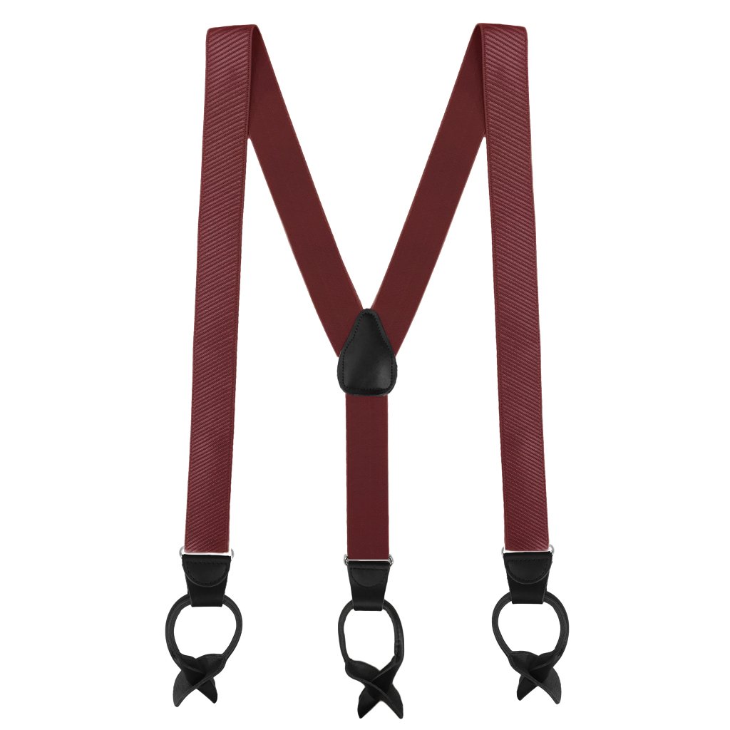 SuspenderStore French Satin Twill Suspenders - BUTTON - 6 Colors & 2 Sizes - Picture 11 of 11