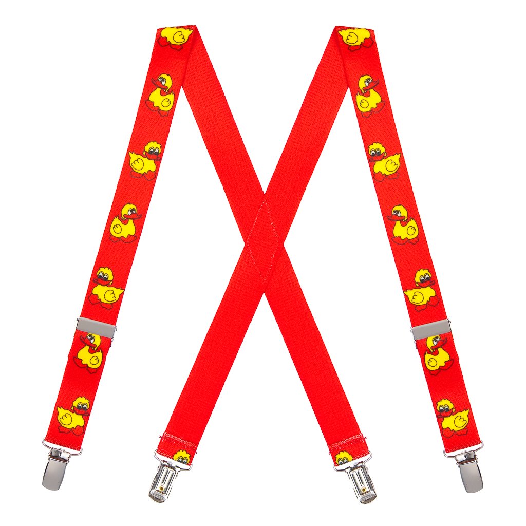 SuspenderStore Kids' Duckies Suspenders - 1-Inch Wide Elastic - CLIP - 2 Colors - Picture 6 of 6