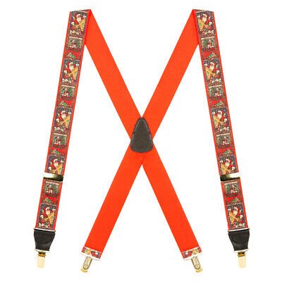 StrapseStore Kris Kringle Weihnachtshosenträger - 1,5 Zoll breit elastisch - CLIP - Bild 5 von 8