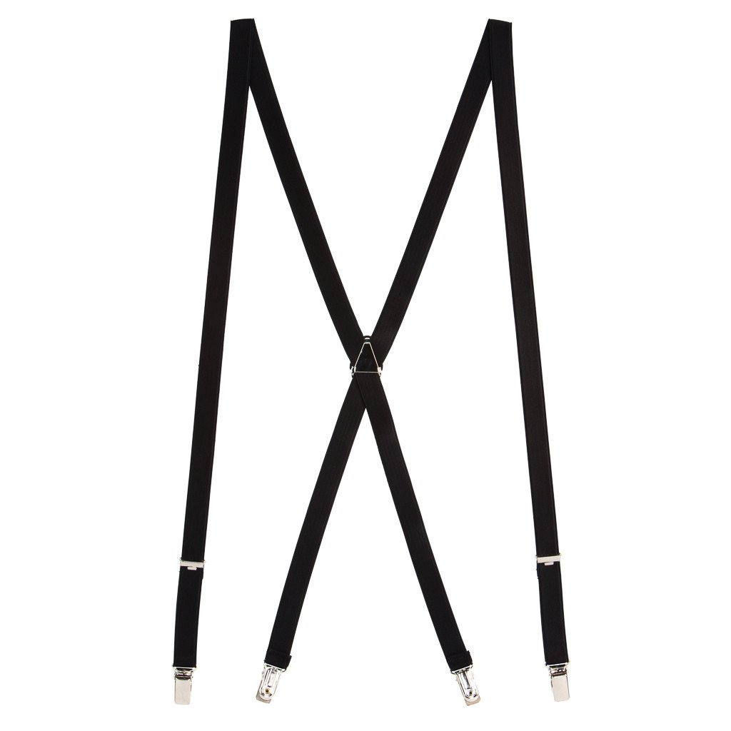 SuspenderStore Skinny Satin Suspenders - 3/4" Wide Elastic - CLIP - 2 Sizes - Picture 5 of 11