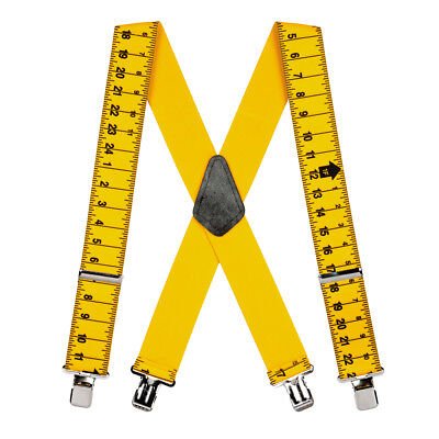 SuspenderStore Tape Measure Suspenders - 2-Inch Wide Elastic - CLIP - 4 Sizes - Picture 5 of 8