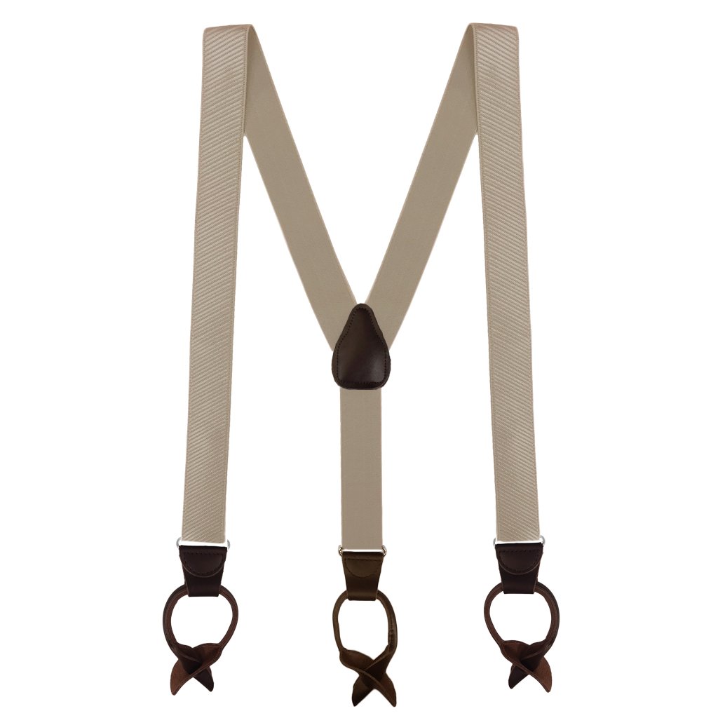 SuspenderStore French Satin Twill Suspenders - BUTTON - 6 Colors & 2 Sizes - Picture 7 of 11