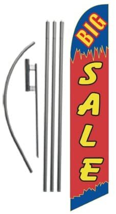 Sale Teardrop Banner Flag Kit with Ground Stake, Outdoor Advertising Flag Set... - Bild 27 von 61