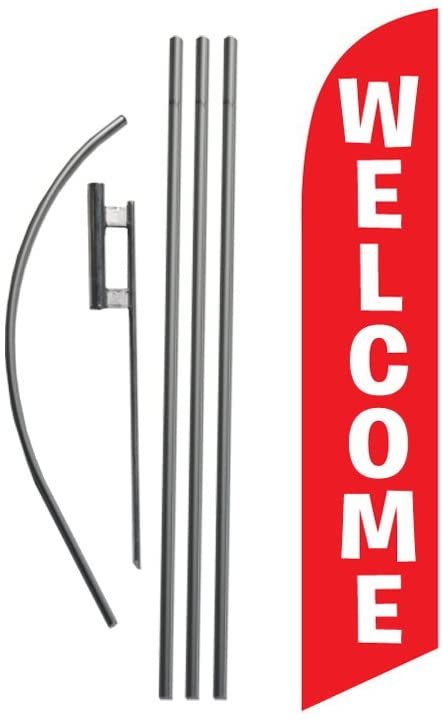 Sale Teardrop Banner Flag Kit with Ground Stake, Outdoor Advertising Flag Set... - Bild 30 von 61