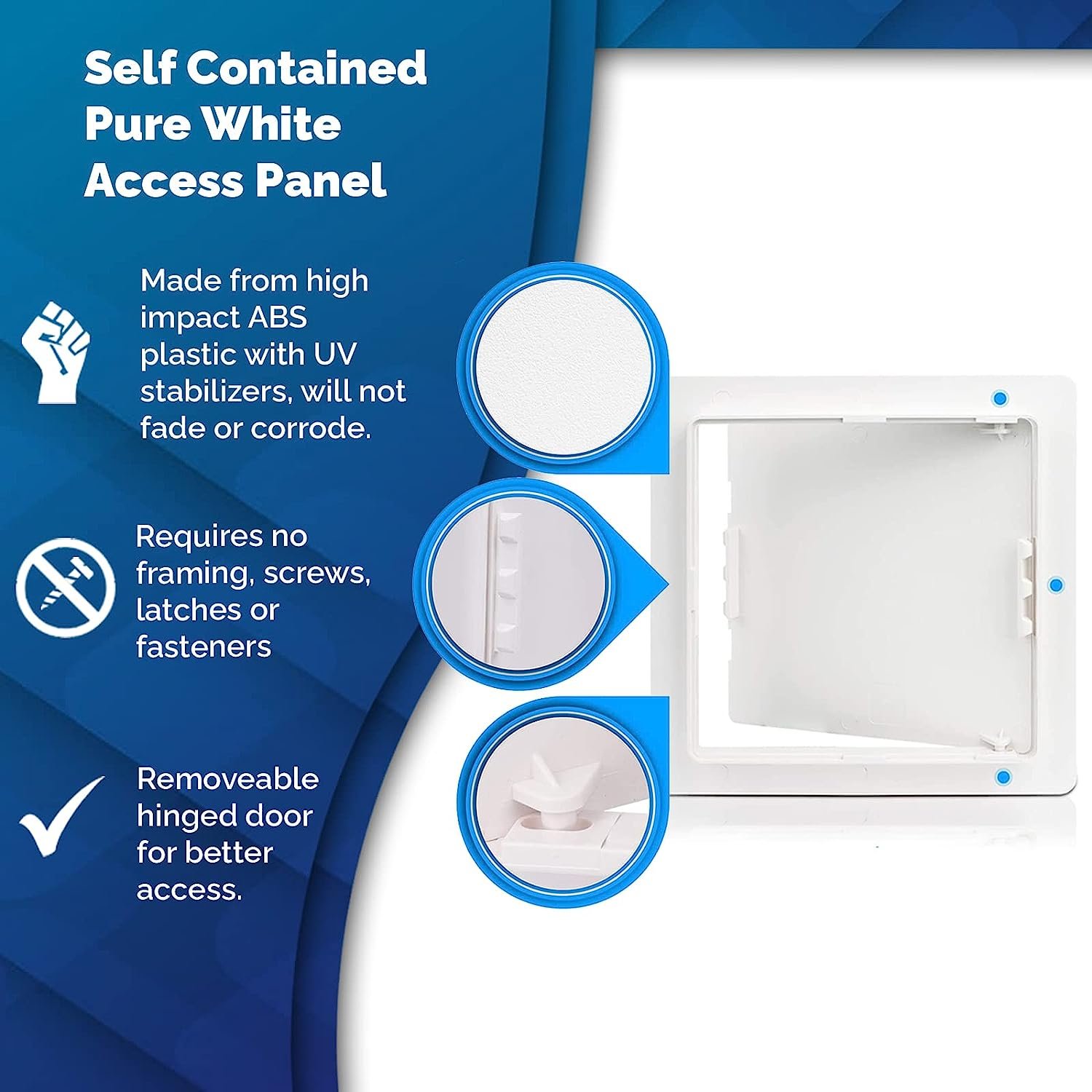 Morvat Access Panel for Drywall & Ceiling with Door Heavy-Duty Durable ABS...