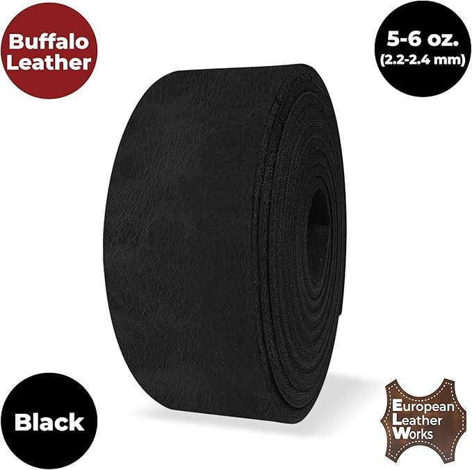 ELW Buffalo Hide Leather Strap 5-6 oz | Blank Belts - Picture 11 of 16