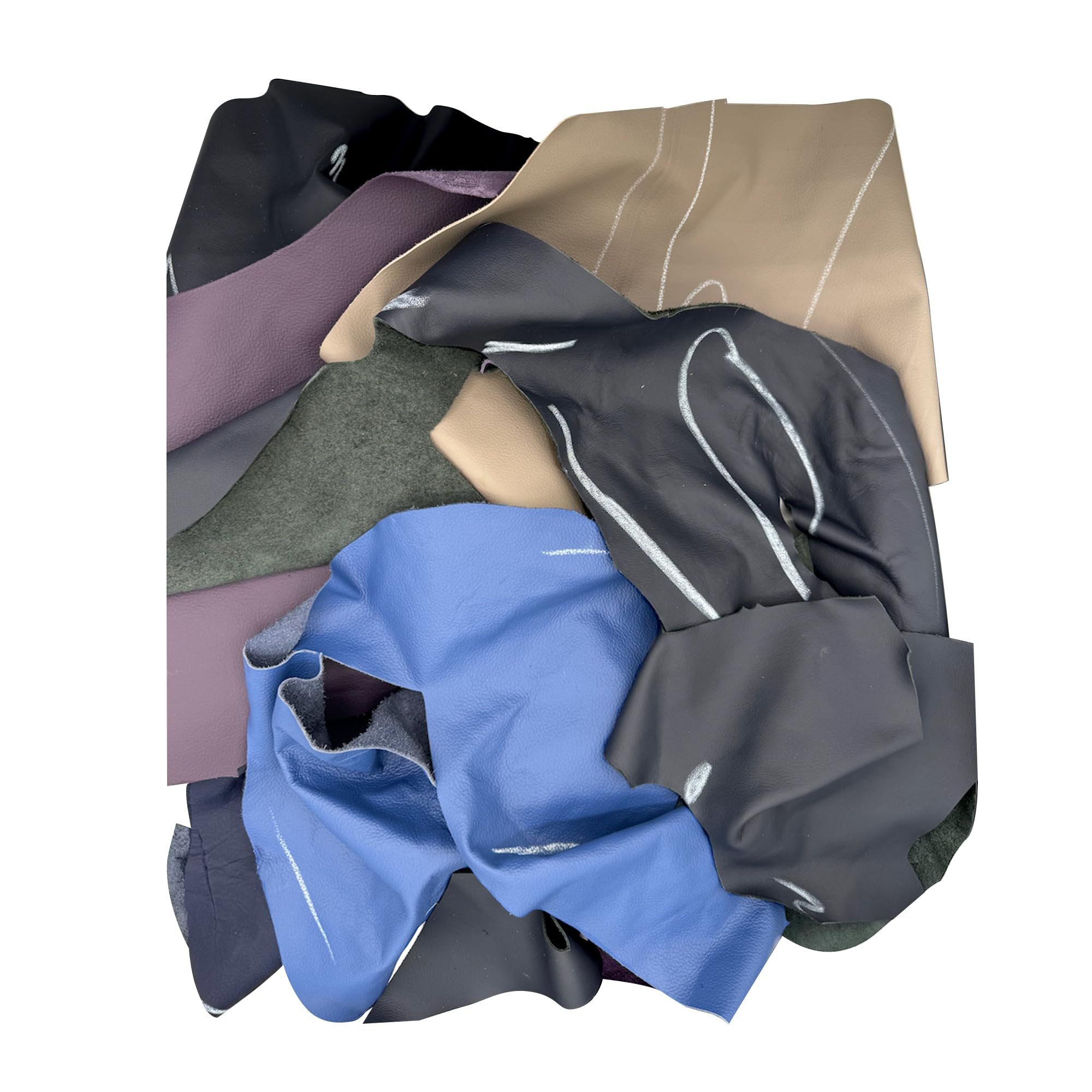 ELW Leather Scraps 2-3 oz (.8-1.2mm) Thin Leather Large Remnants Genuine Cowhide - Picture 15 of 17