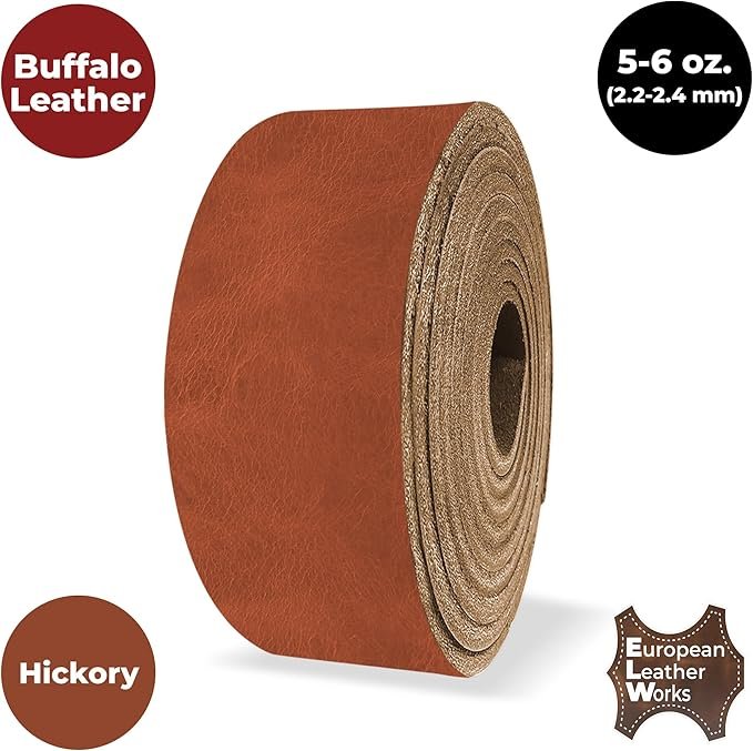 ELW Buffalo Hide Leather Strap 5-6 oz | Blank Belts - Picture 14 of 16