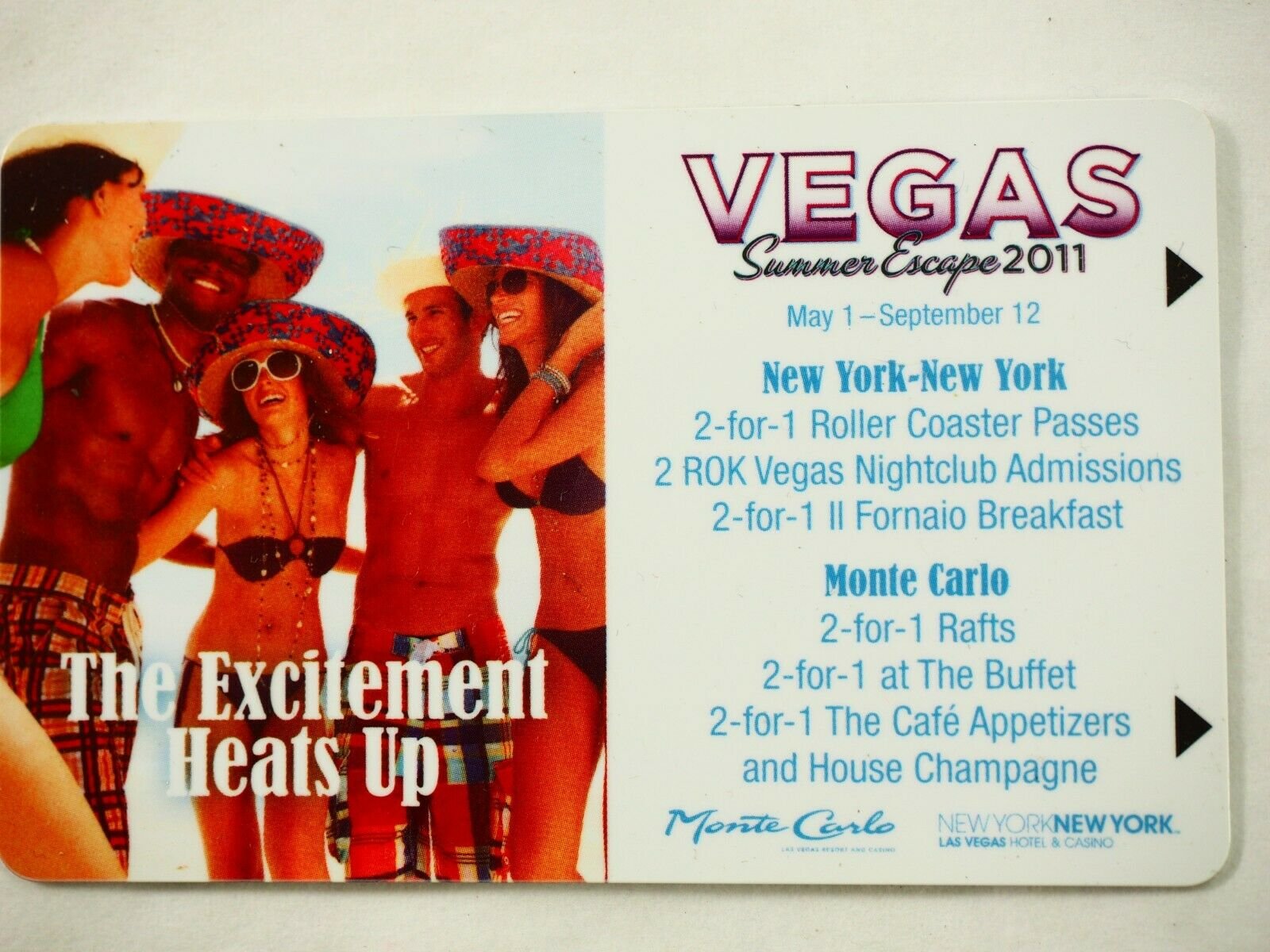 Monte Carlo Hotel & Casino Las Vegas Room Key Cards, 17 Types You Pick - Picture 82 of 89