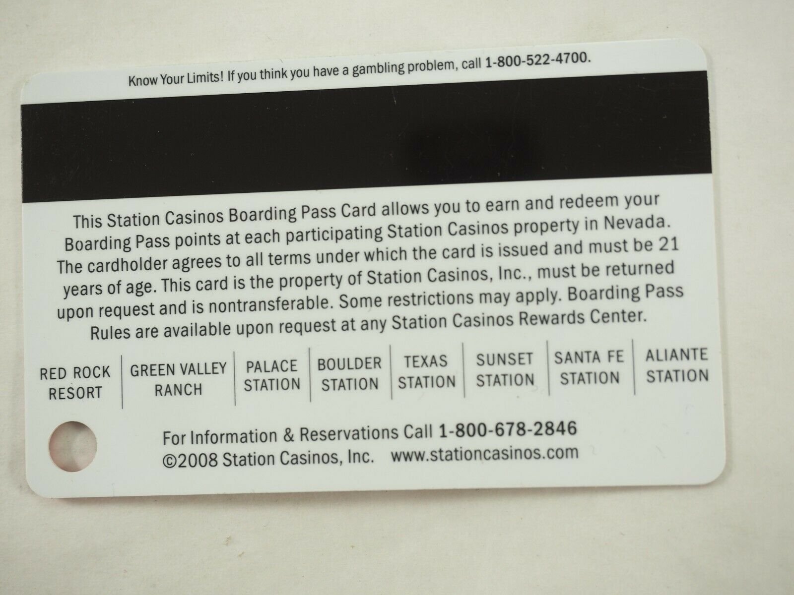 Station Casino's Las Vegas Players Club Cards 46 Types You Pick - Picture 213 of 230