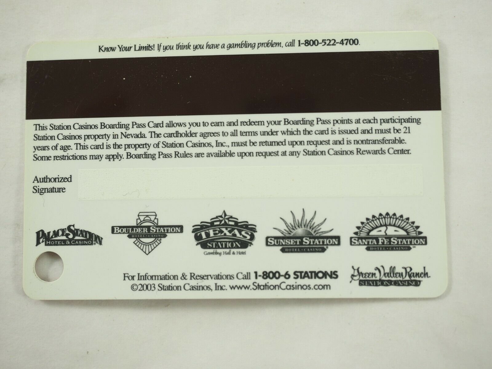 Station Casino's Las Vegas Players Club Cards 46 Types You Pick - Picture 52 of 230