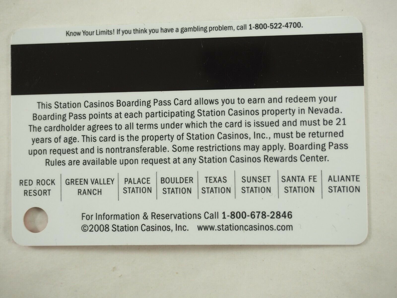 Station Casino's Las Vegas Players Club Cards 46 Types You Pick - Picture 215 of 230