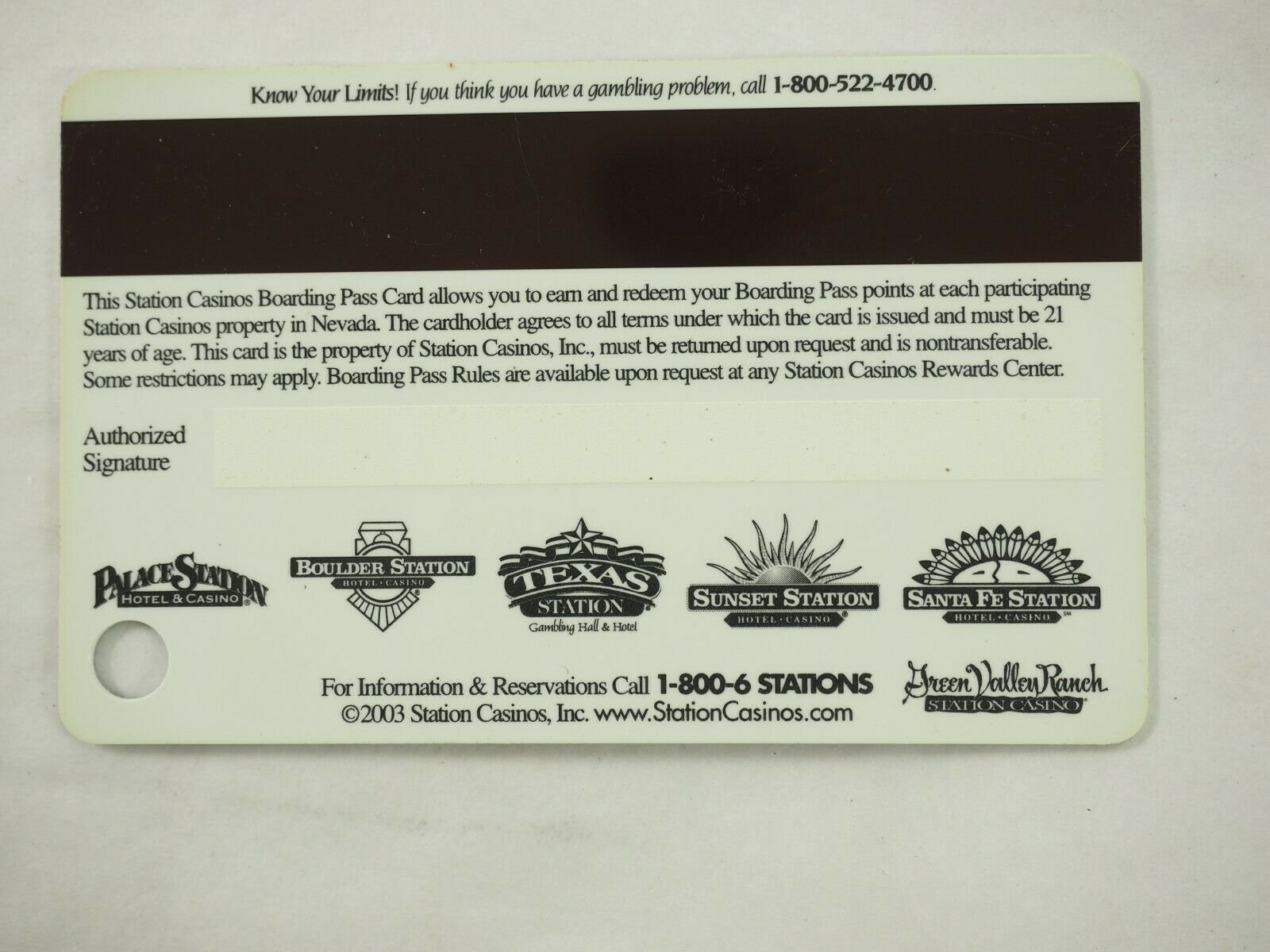Station Casino's Las Vegas Players Club Cards 46 Types You Pick - Picture 69 of 230