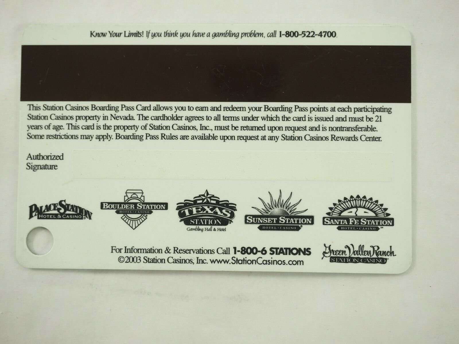 Station Casino's Las Vegas Players Club Cards 46 Types You Pick - Picture 84 of 230
