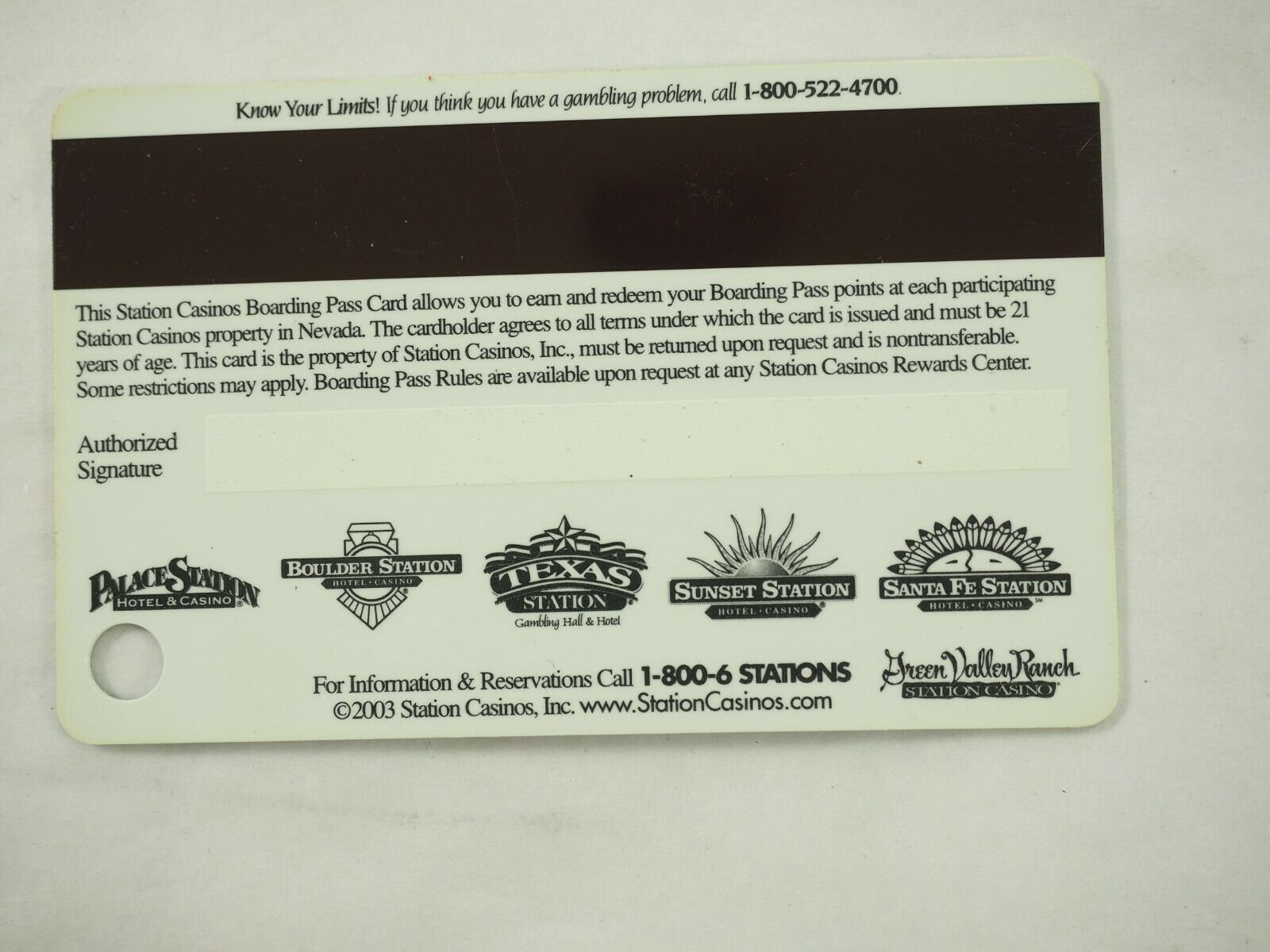 Station Casino's Las Vegas Players Club Cards 46 Types You Pick - Picture 67 of 230