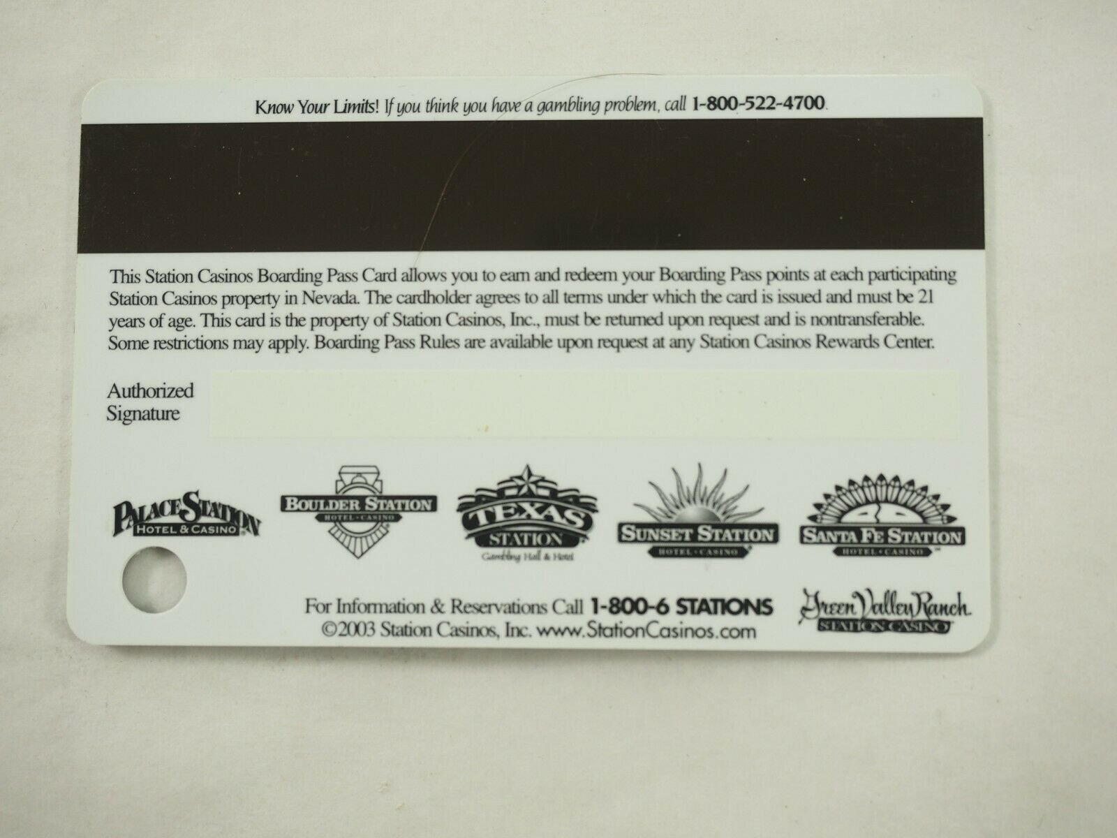Station Casino's Las Vegas Players Club Cards 46 Types You Pick - Picture 77 of 230