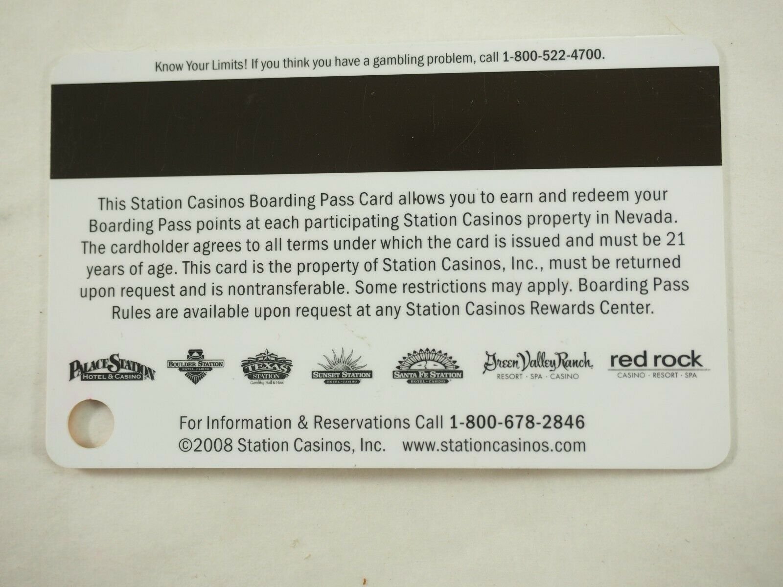 Station Casino's Las Vegas Players Club Cards 46 Types You Pick - Picture 211 of 230