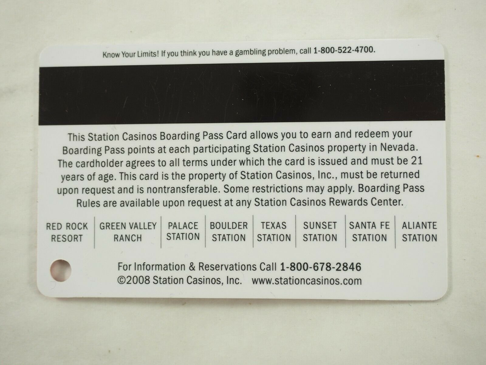 Station Casino's Las Vegas Players Club Cards 46 Types You Pick - Picture 219 of 230