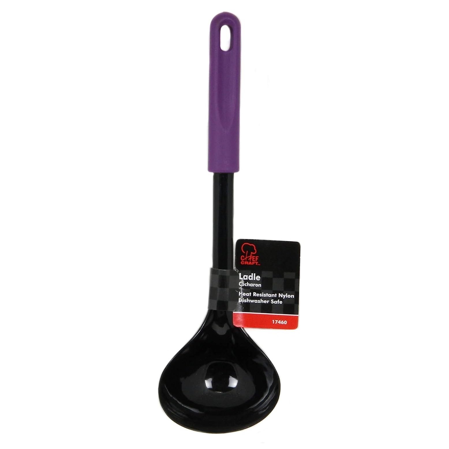 Chef Craft 11.5" Basic Nylon Cooking & Serving Soup Ladle - 4 Color Choices