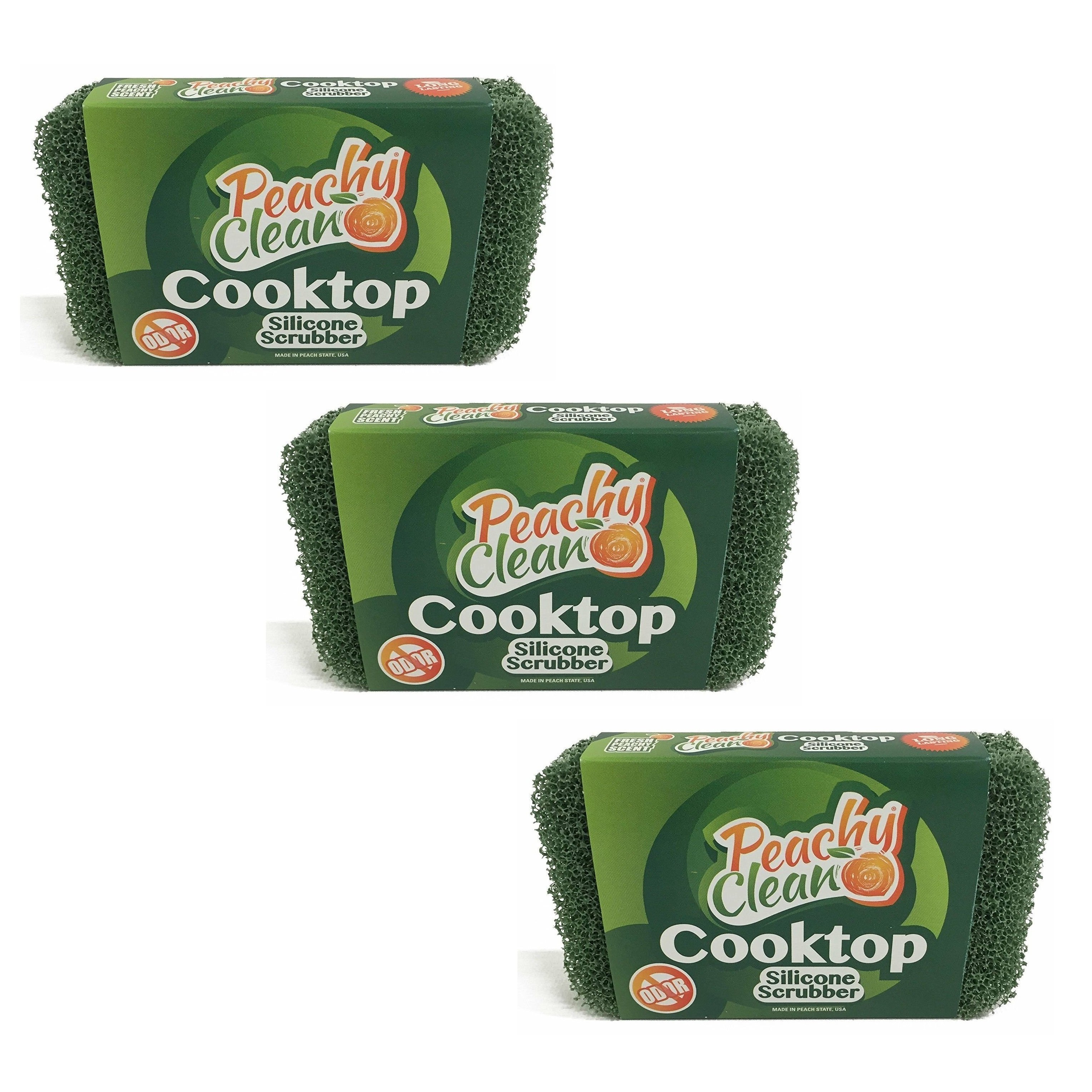 Peachy Clean Spugna Pulizia Silicone Piano Cottura Vetro Antimicrobico - Foto 4 di 4