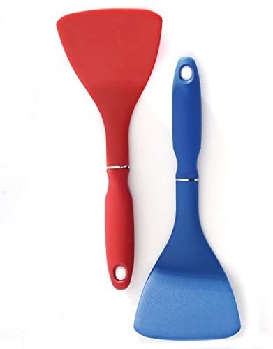 Norpro 10" Heat-Resistant Non-Slip Grip Nylon Turner - The Original Half Spatula