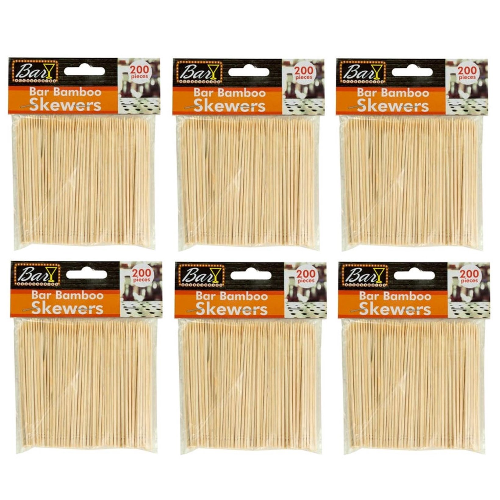 Handy Housewares 4" Bamboo Skewers for Appetizers - 200 Pack, Natural Wood... - Picture 5 of 5