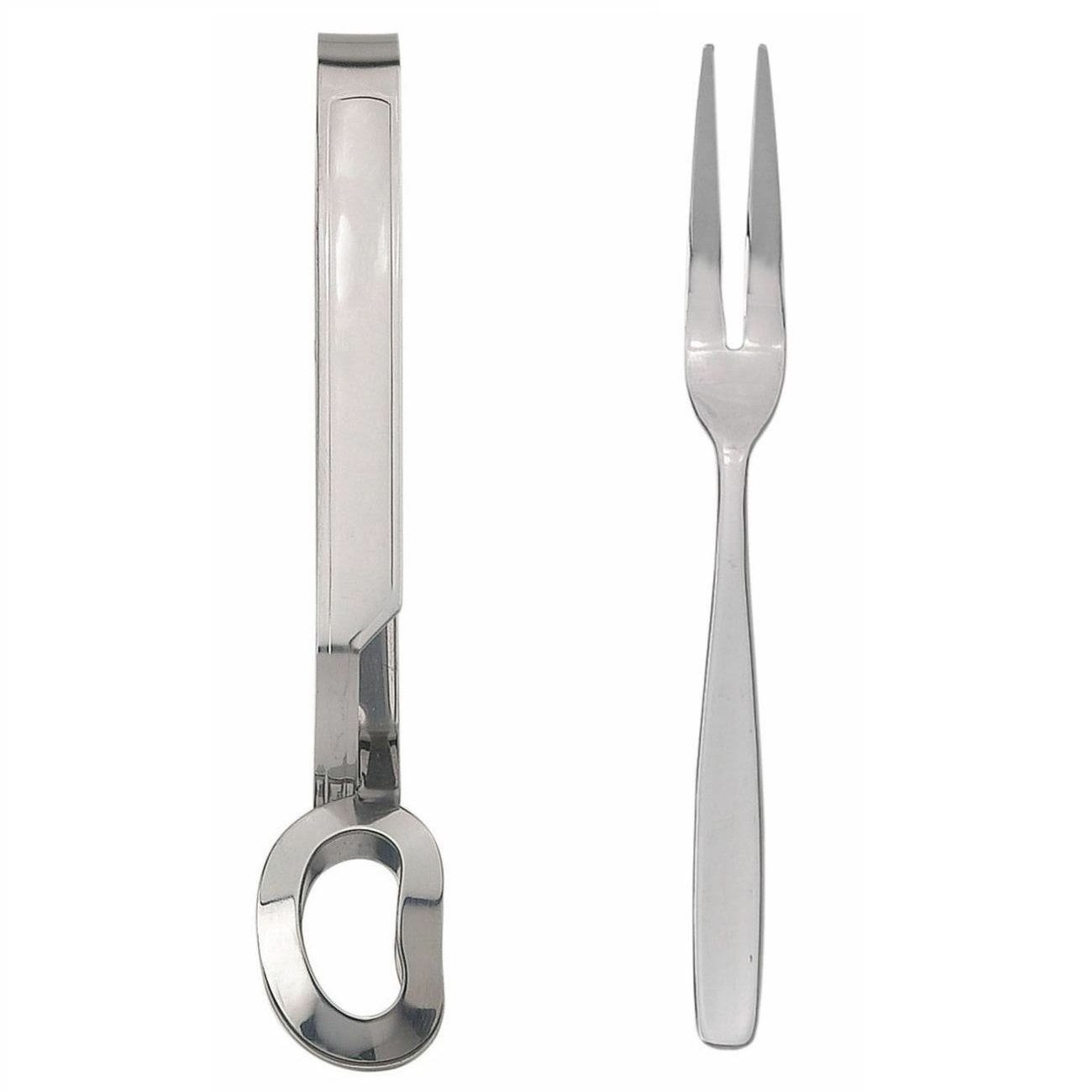 HIC Stainless Steel Cocktail Appetizer Escargot Snail Tongs or Fork Multi Sets eBay