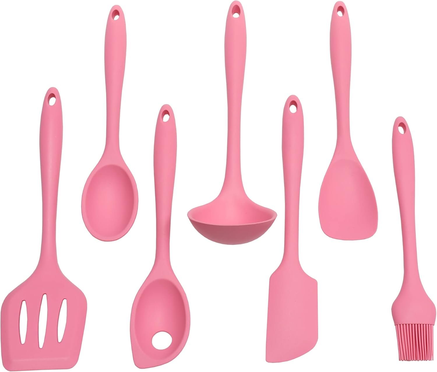 Chef Craft 7 Piece Premium Silicone Kitchen Tool and Utensil Set - 11 Colors - Picture 32 of 35