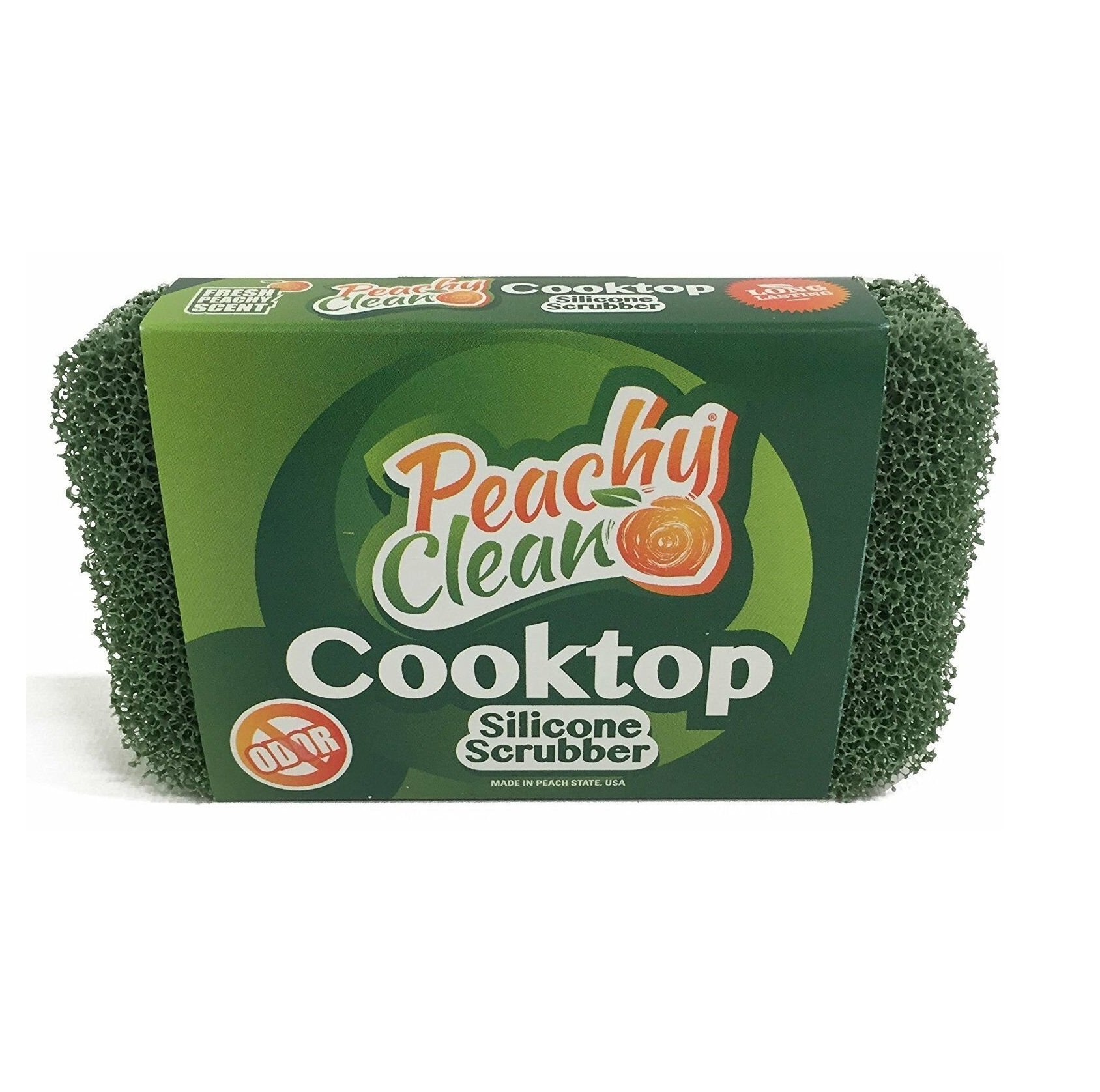 Peachy Clean Spugna Pulizia Silicone Piano Cottura Vetro Antimicrobico - Foto 3 di 4