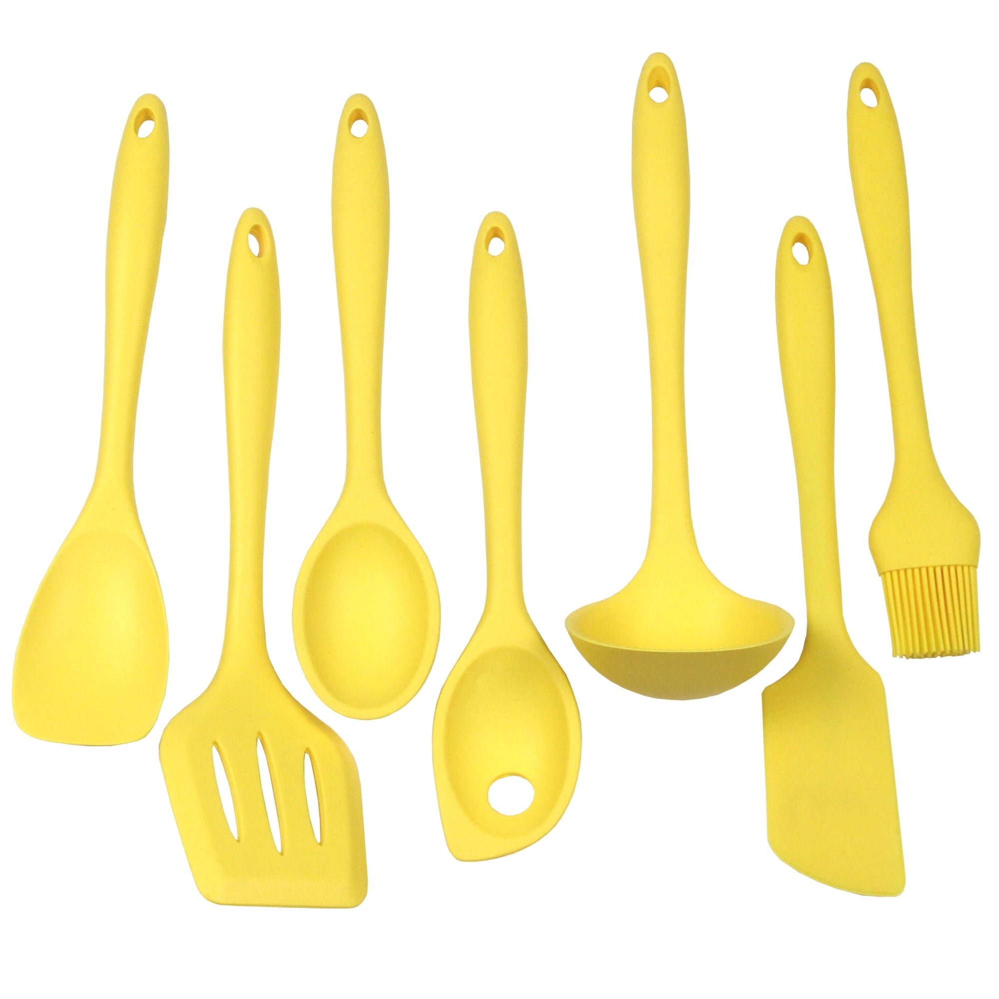 Chef Craft 7 Piece Premium Silicone Kitchen Tool and Utensil Set - 11 Colors - Picture 35 of 35