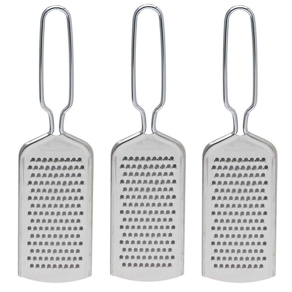 HIC Kitchen Handy Grater Zester, Japanese 420J2 Stainless Steel, Set of 2 