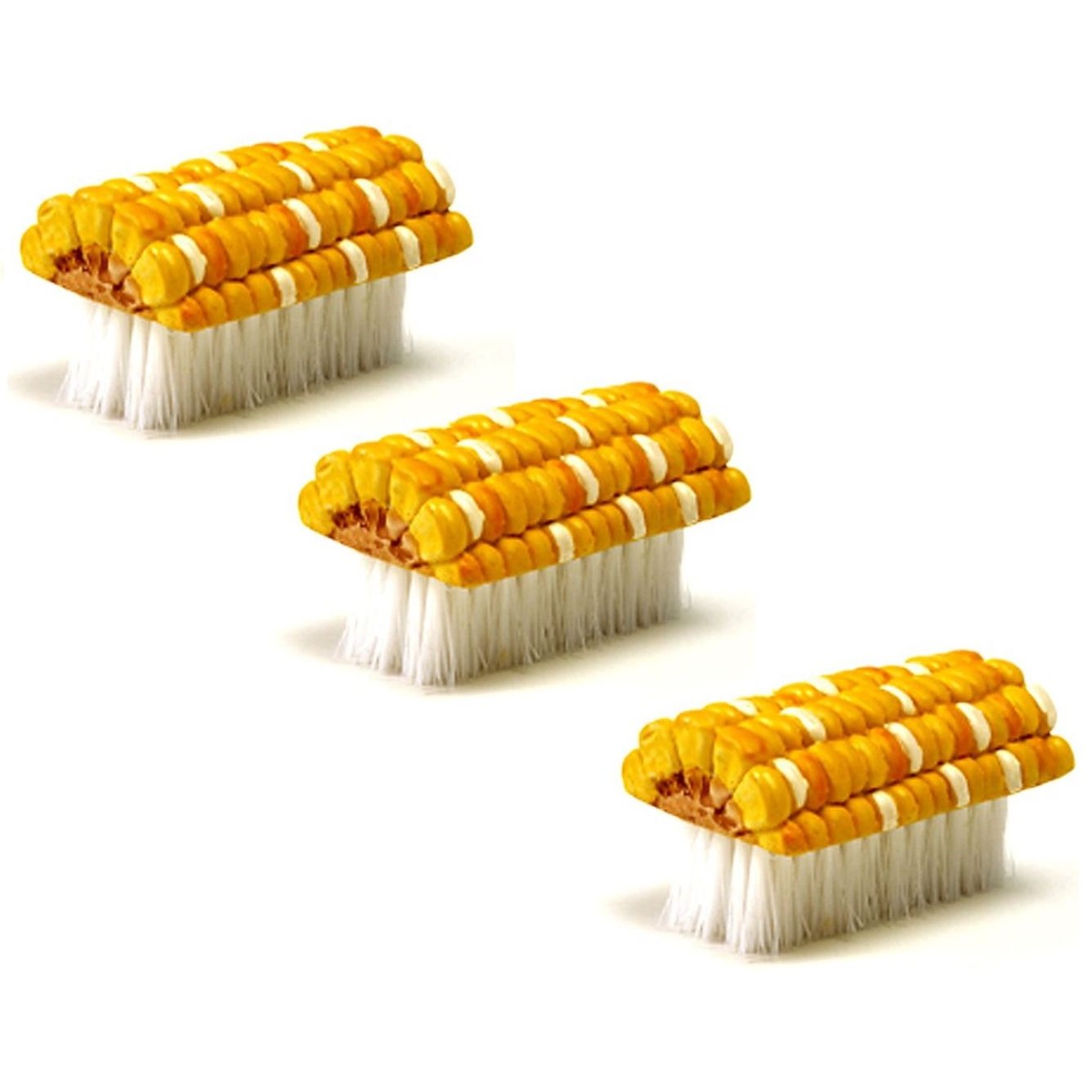 Household Soft Bristle Cleaning Brush Corn Shaped Plastic Brush