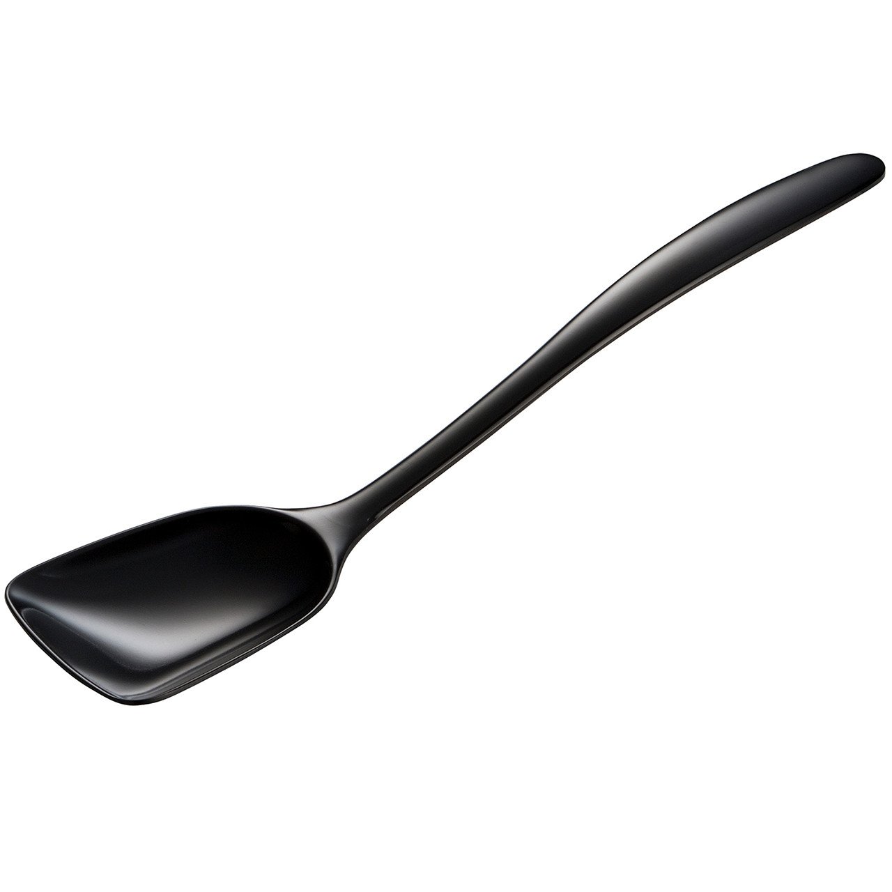 Gourmac 11" Flat-Front Melamine Spoon, BPA-Free Heat Resistant Serving Spoon