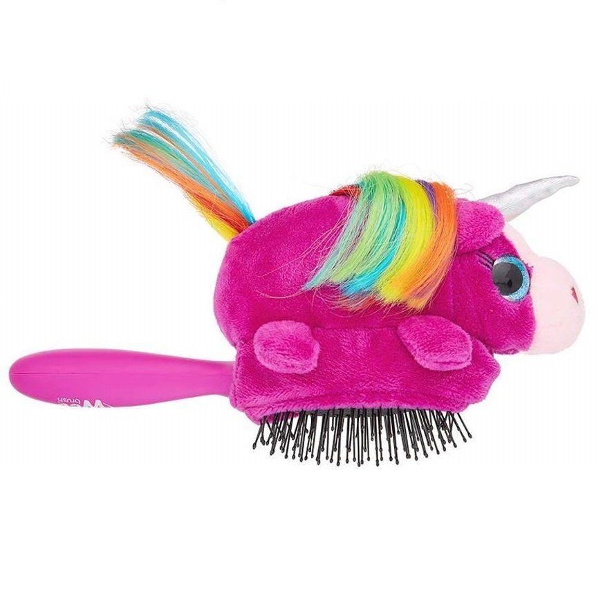 Wet Brush Unicorn Plush Kids Hair Detangler Soft Bristles Gently Remove Tanlgles