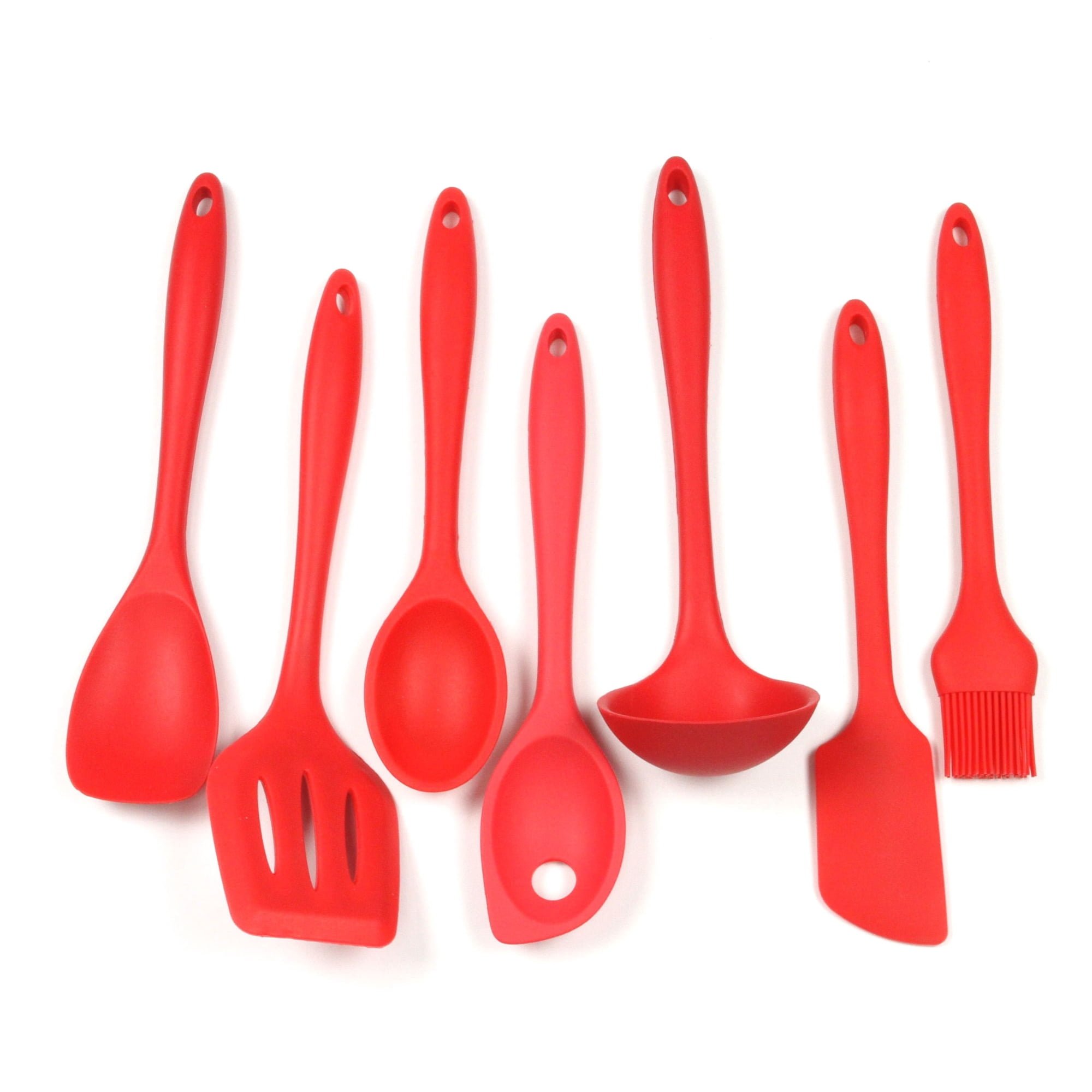 Chef Craft 7 Piece Premium Silicone Kitchen Tool and Utensil Set - 11 Colors - Picture 34 of 35