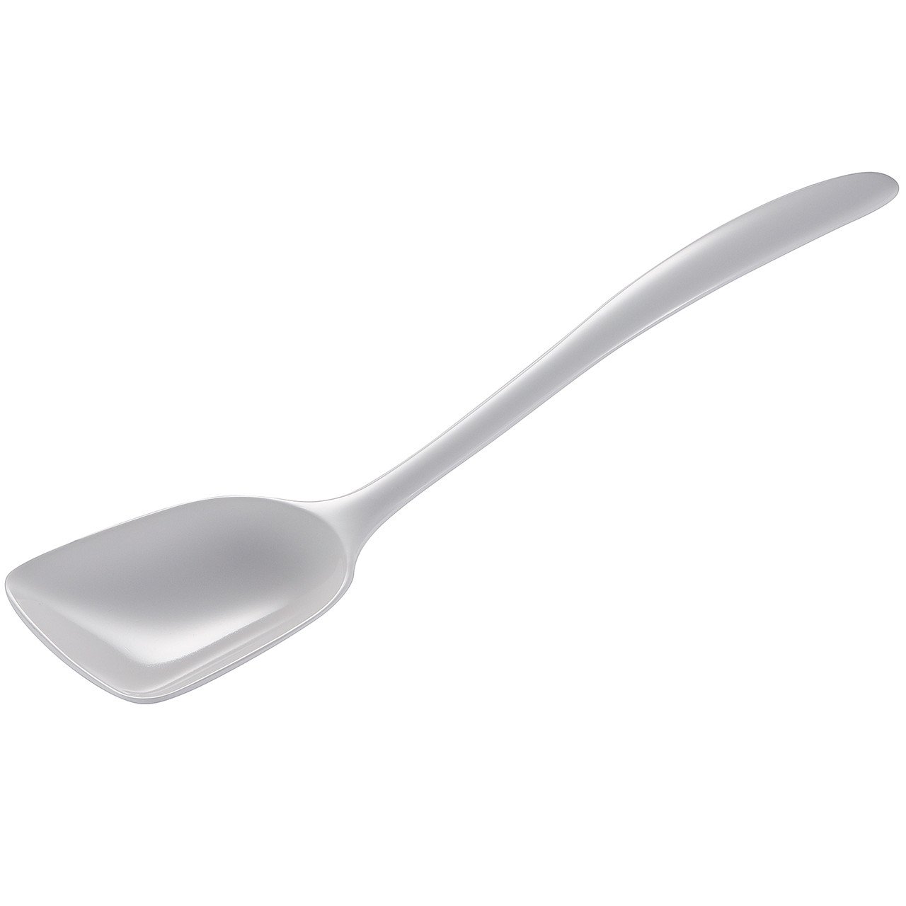 Gourmac 11" Flat-Front Melamine Spoon, BPA-Free Heat Resistant Serving Spoon