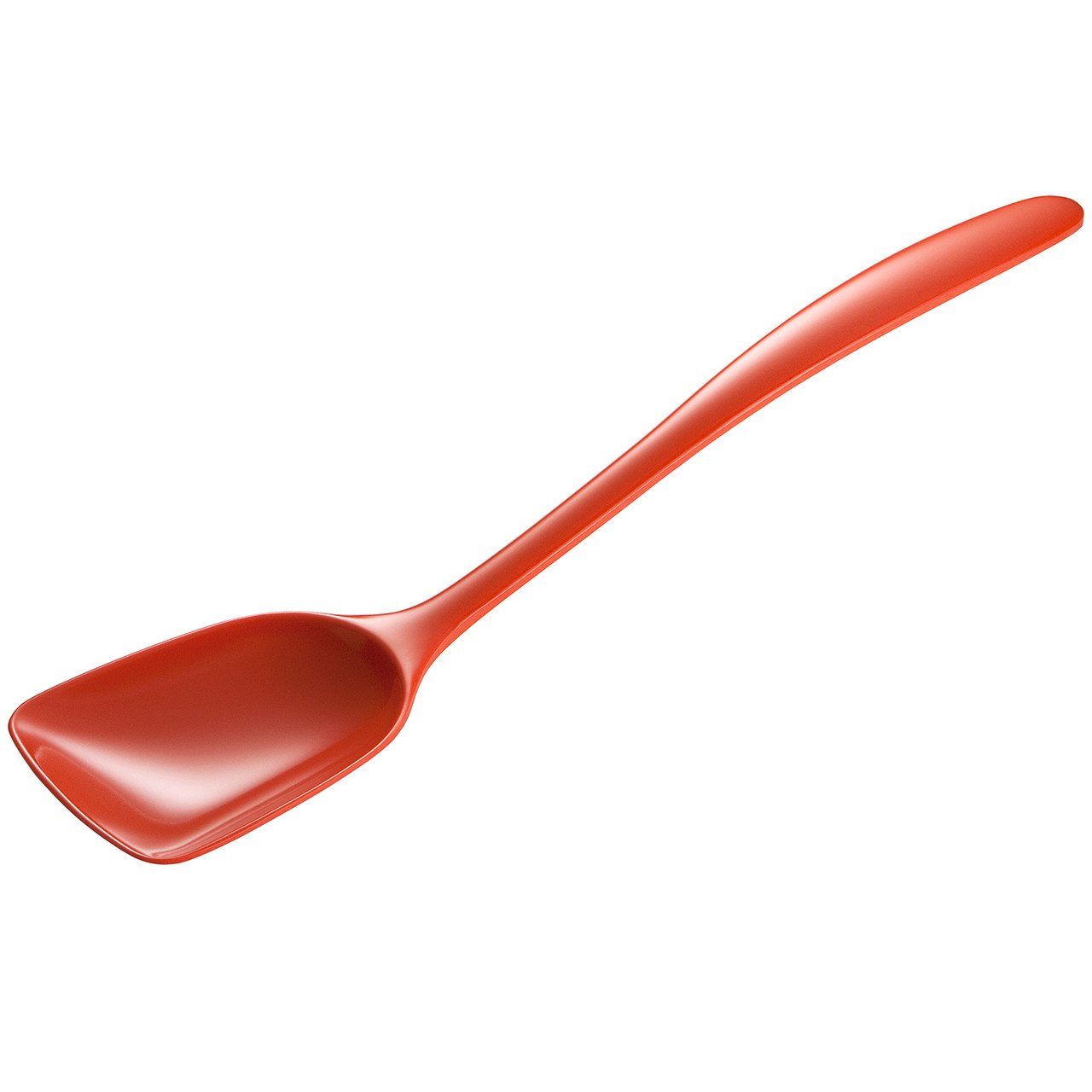 Gourmac 11" Flat-Front Melamine Spoon, BPA-Free Heat Resistant Serving Spoon